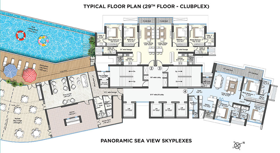 4 BHK Penthouse with terrace